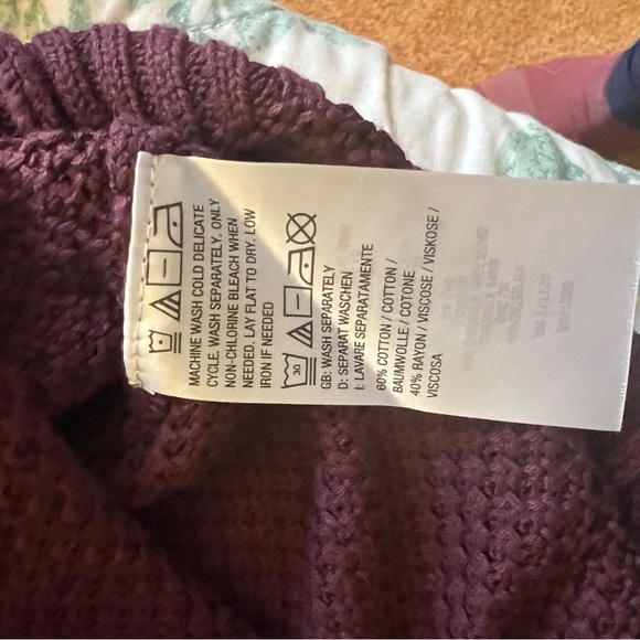 Belle by Kim Gravel Orange, Pink, and Brown Turtleneck Sweater - Picture 5 of 5